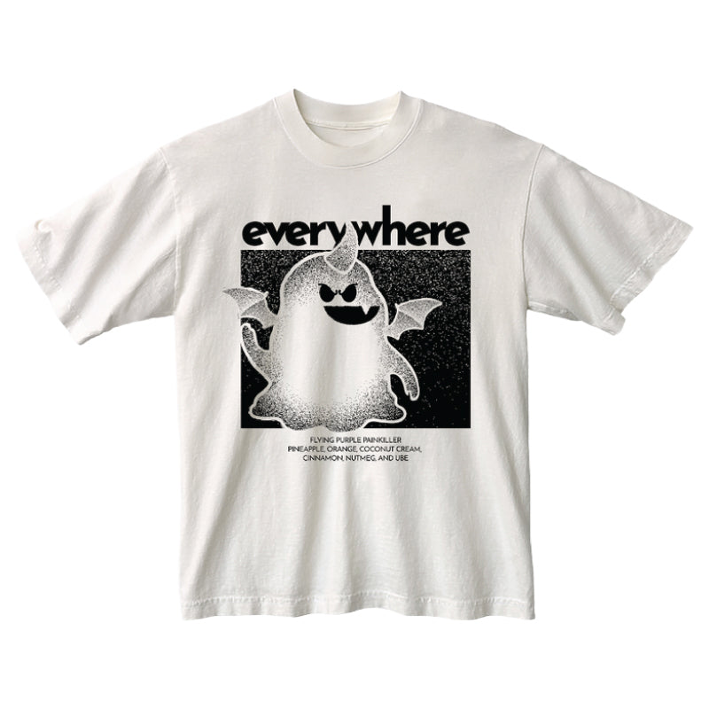 t-shirt - flying purple - mens white