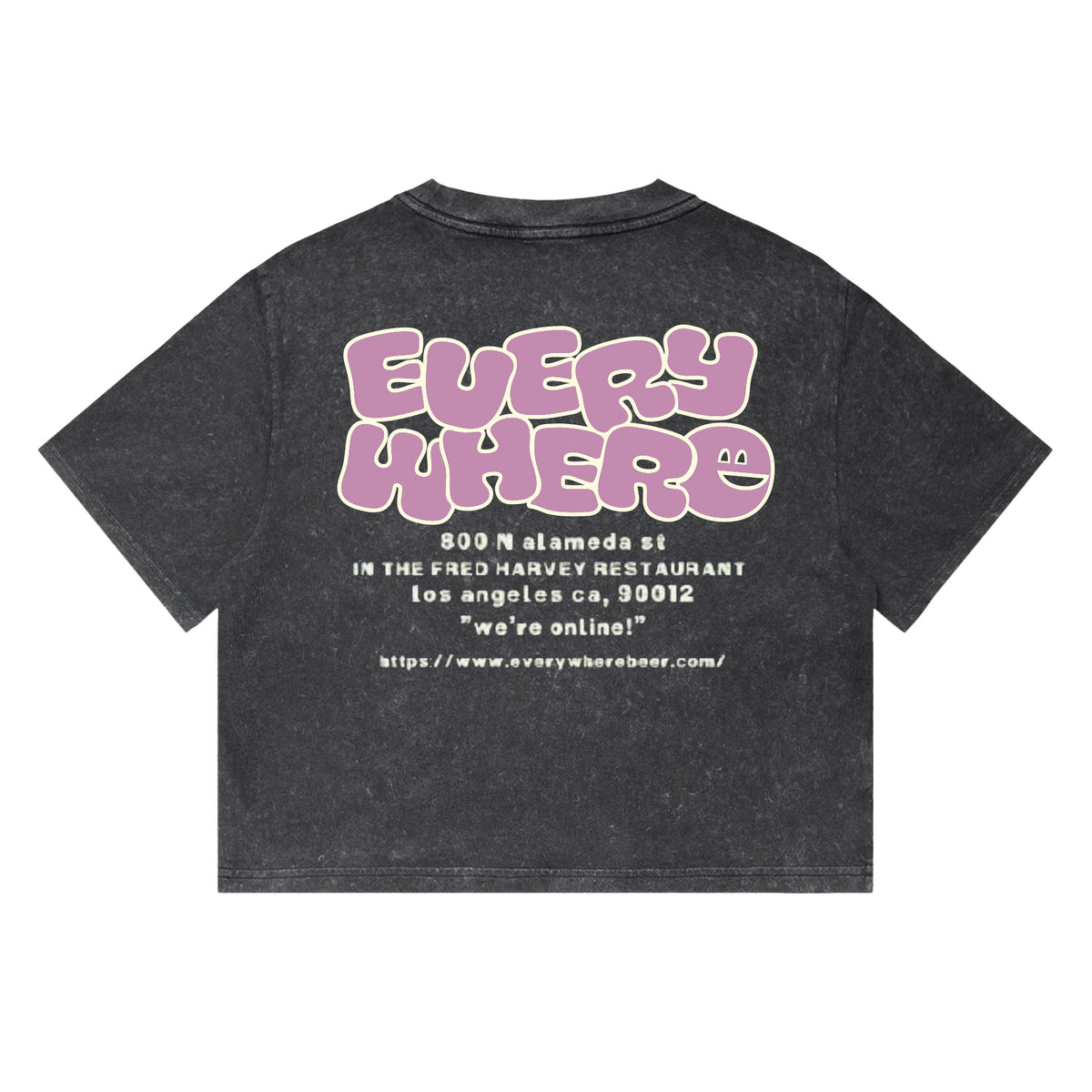 los angeles is everywhere crop shirt