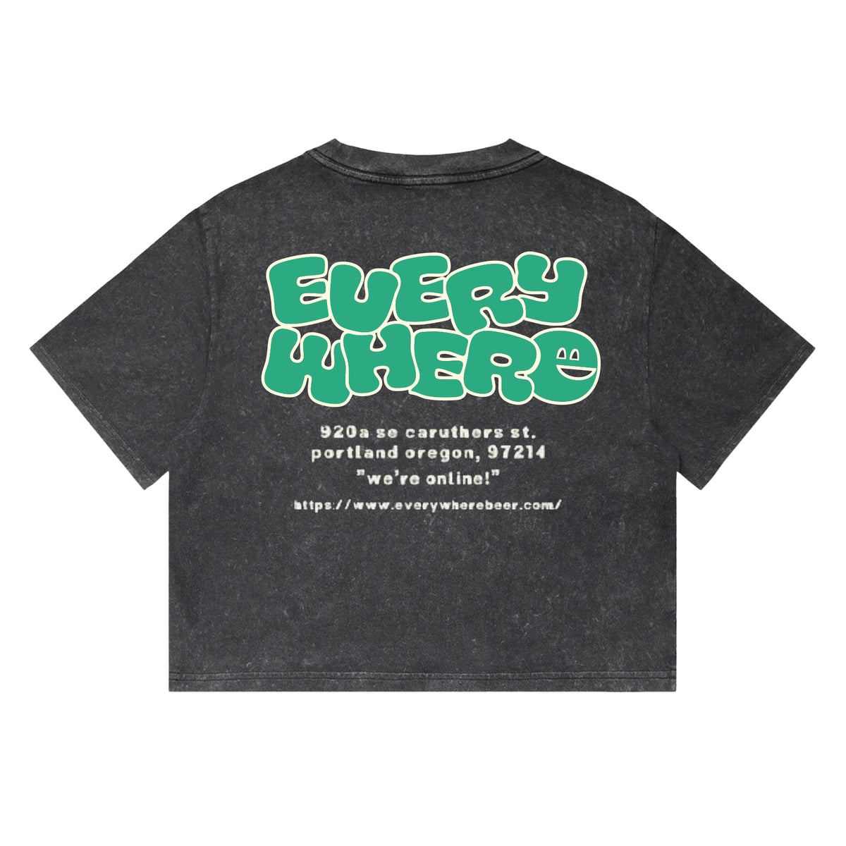 portland is everywhere crop shirt