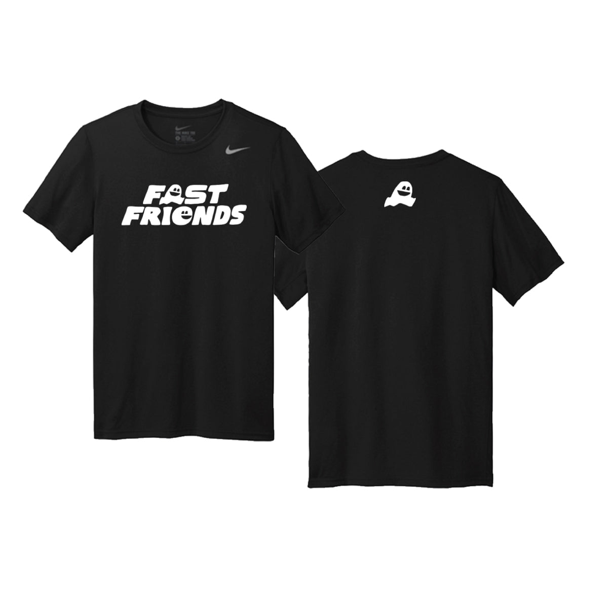 fast friends performance t-shirt - logo - mens black