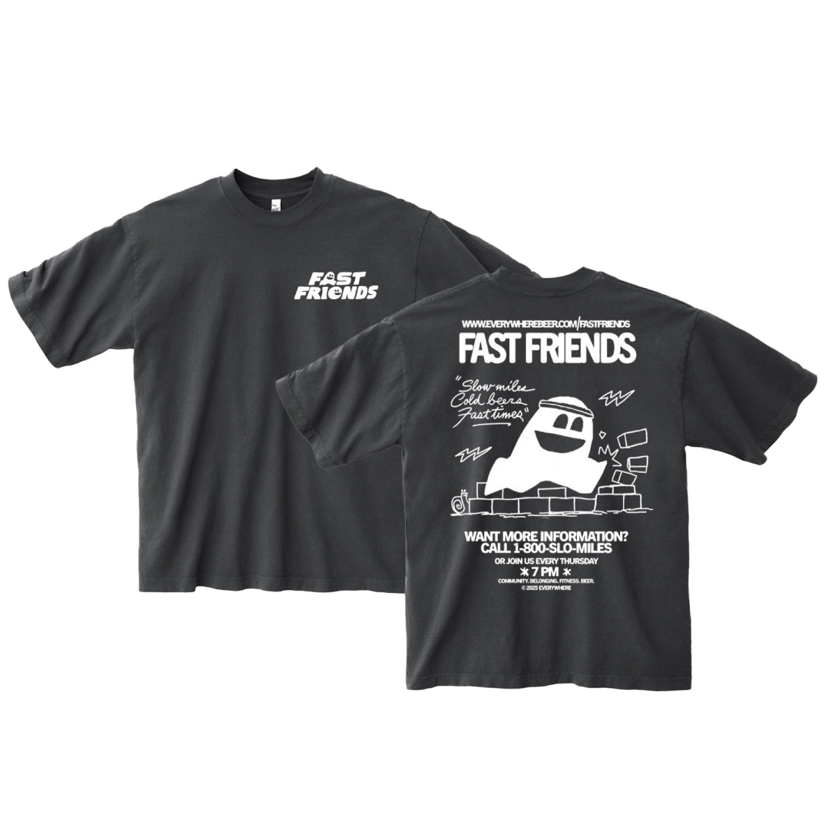 fast friends t-shirt - "the og" - vintage black