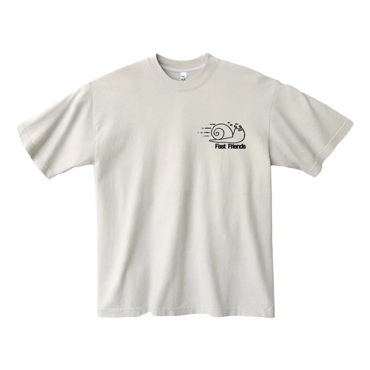fast friends t-shirt - exploring inner space - concrete