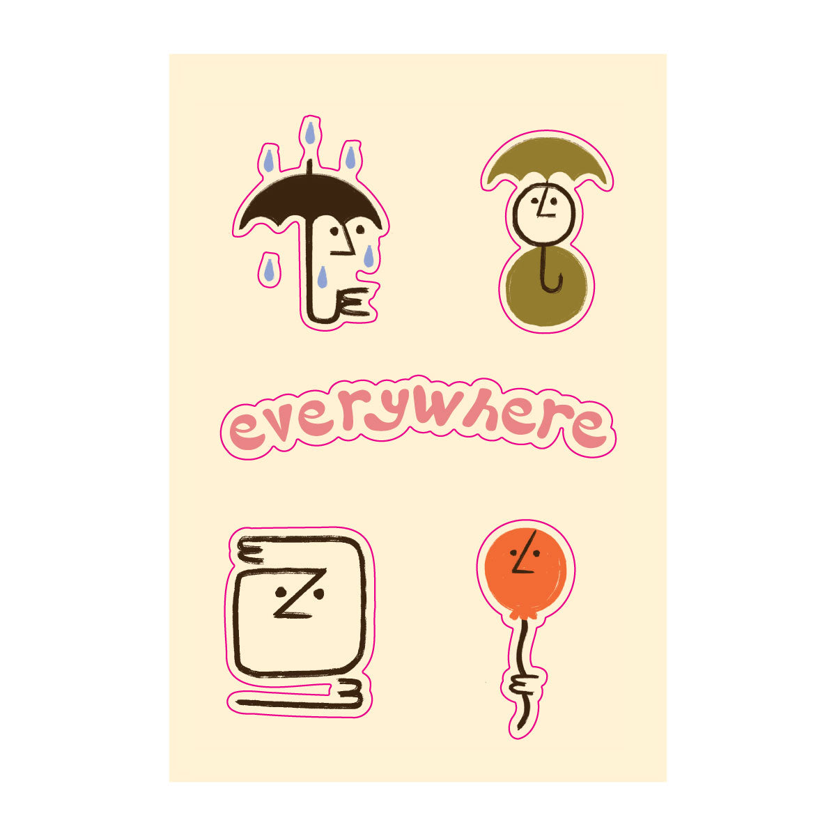 (Q2-25) label art sticker sheet!