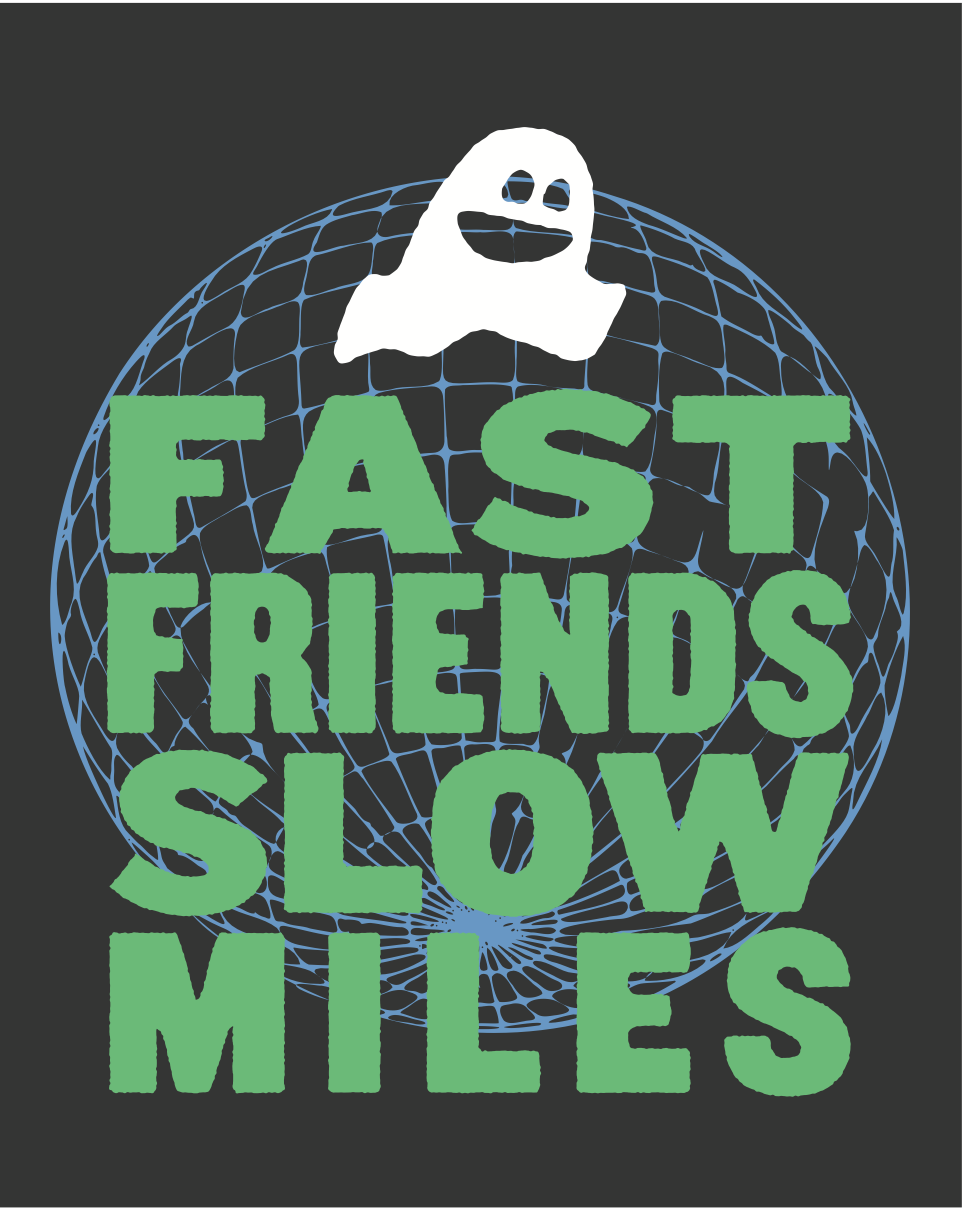 fast friends t-shirt - "run & chug" - black