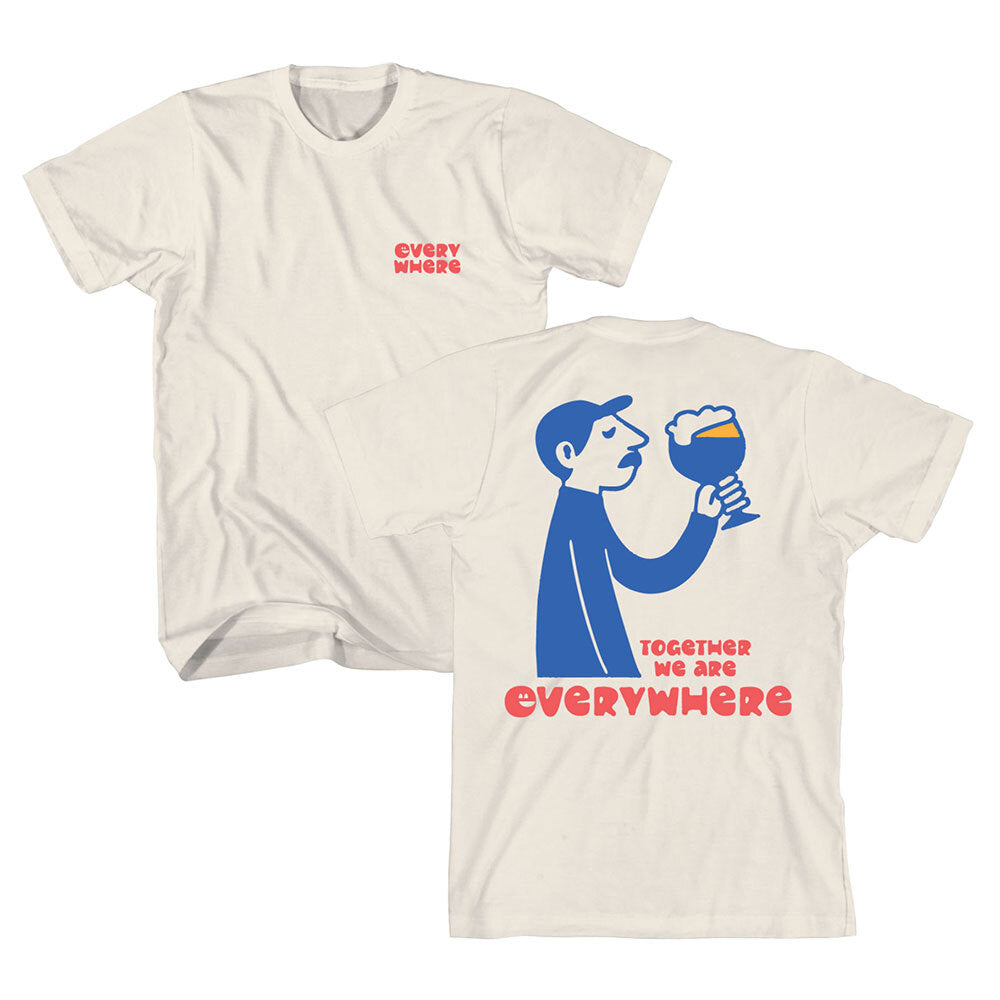 t-shirt - "king chalice" - creme